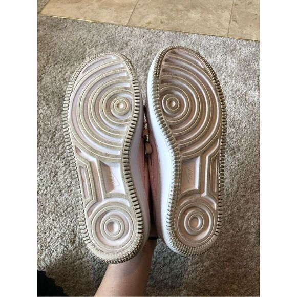 Nike Air Women’s Rose Gold and Pink Air Force Athletic Shoes Size 8.5 US - Picture 7 of 11